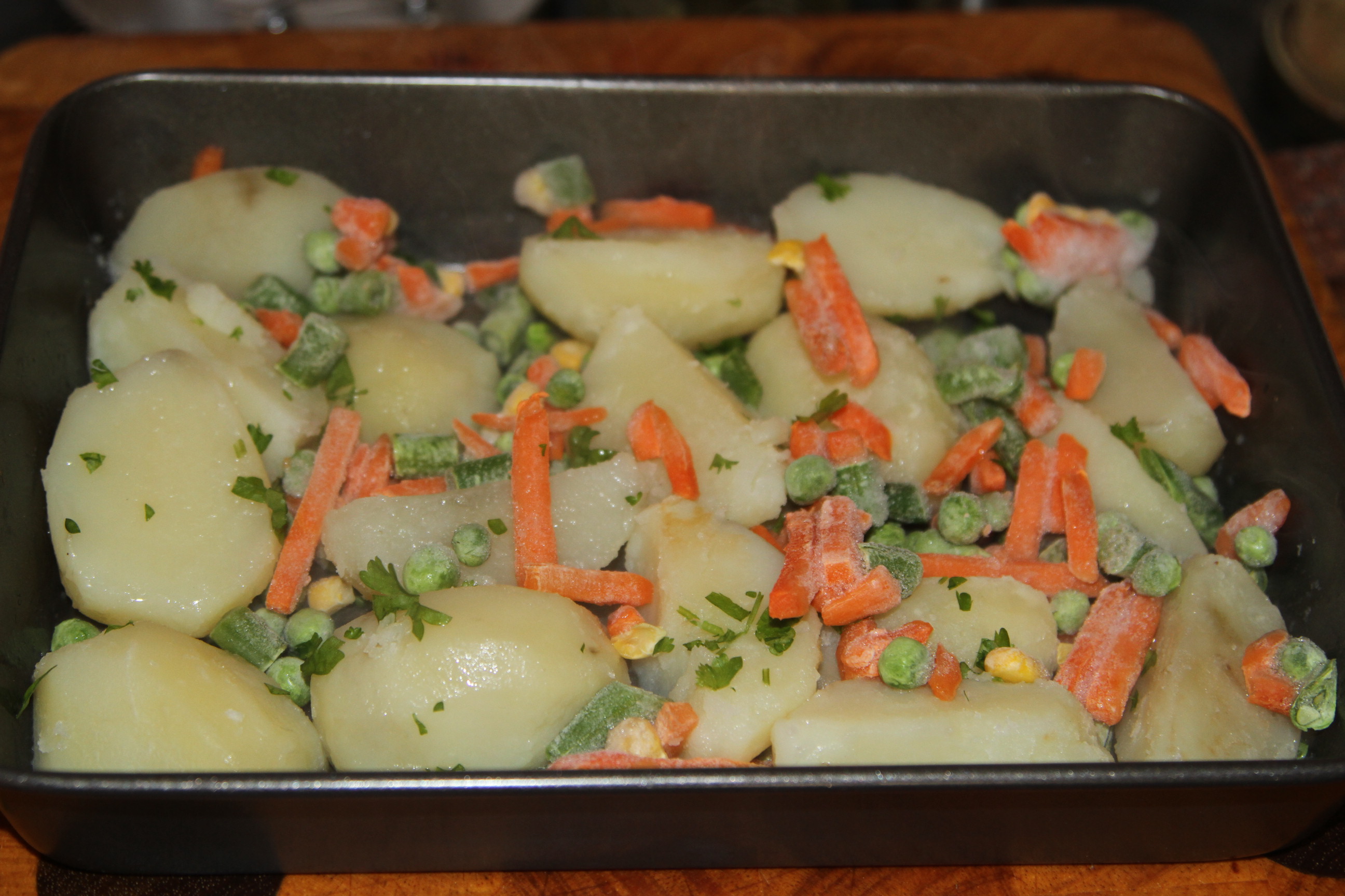 ziemniaki z warzywami